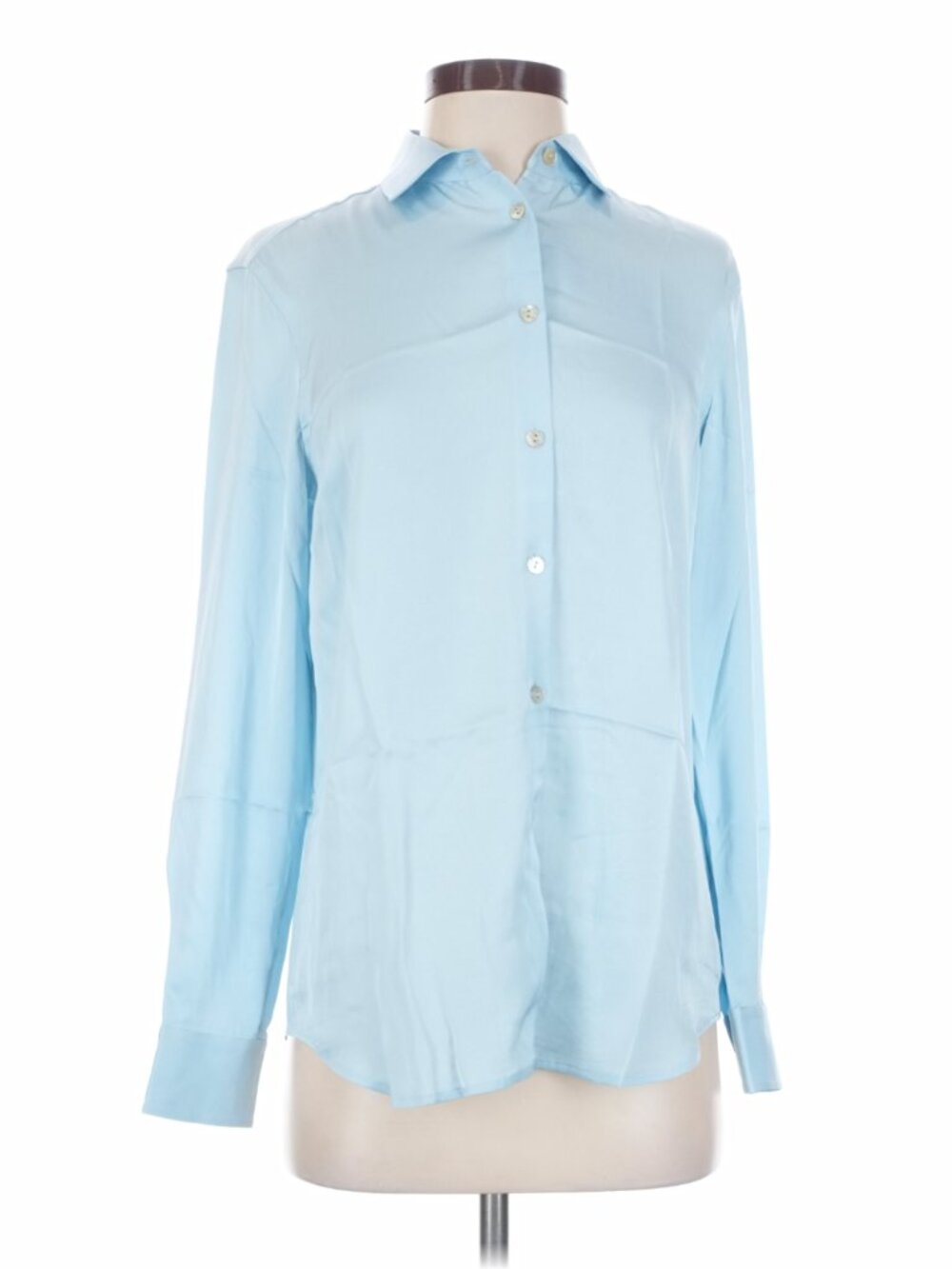 Lilysilk light blue silk top